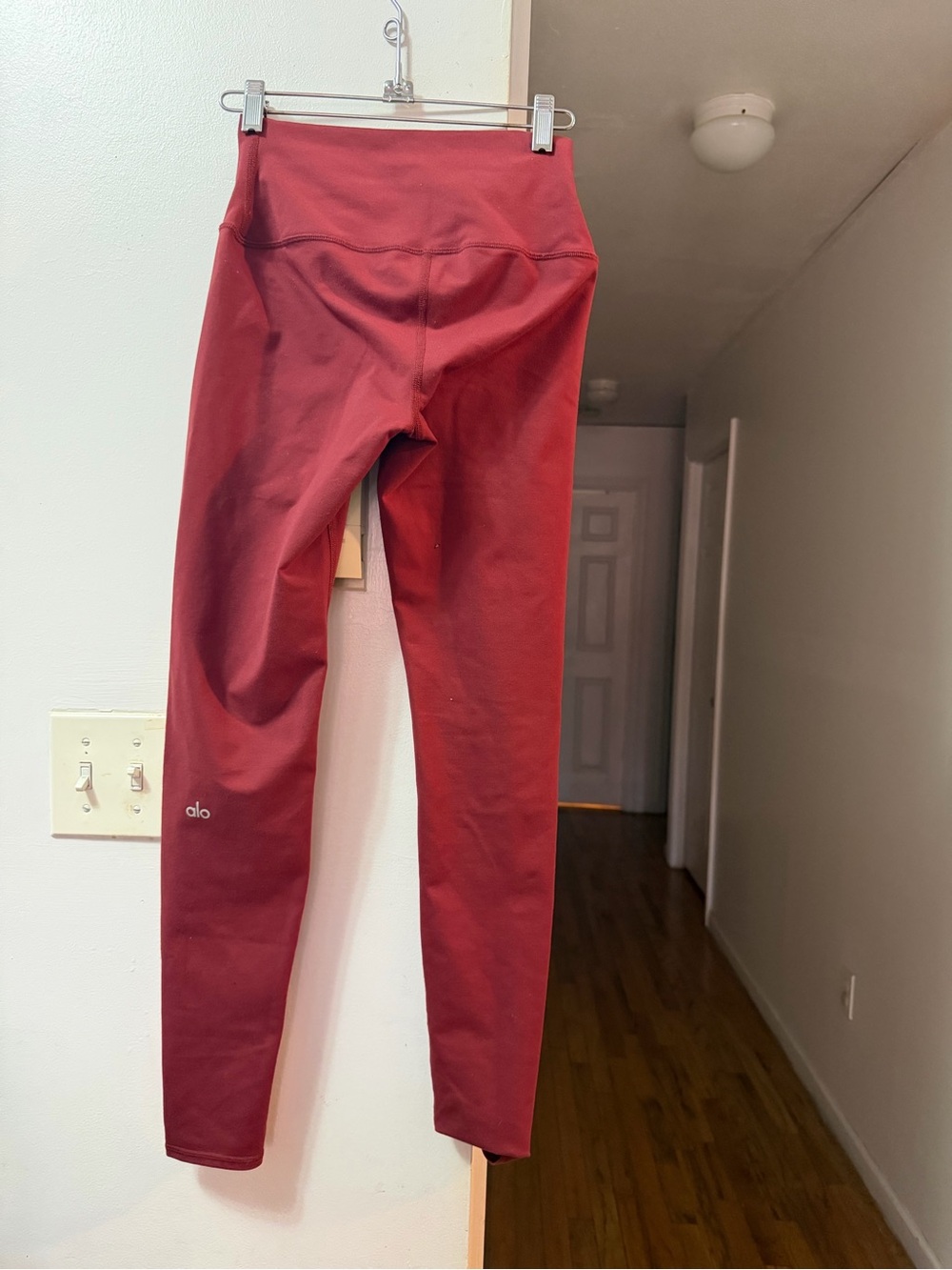 ALO Yoga  Burgundy High-Waist Leggings